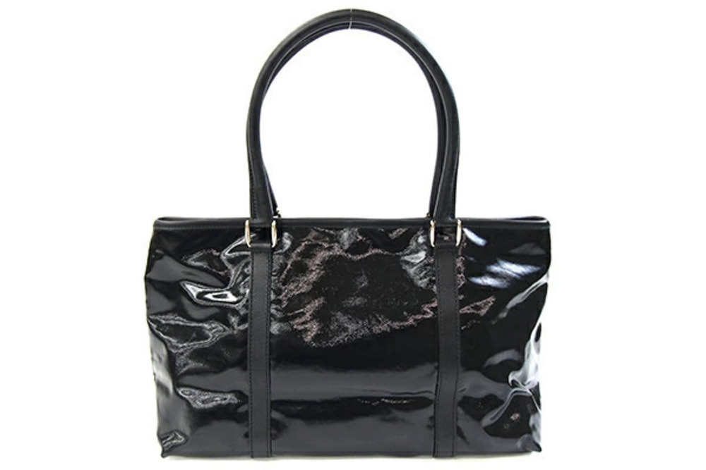 Gucci Shoulder Leather Bag Black Tote Black